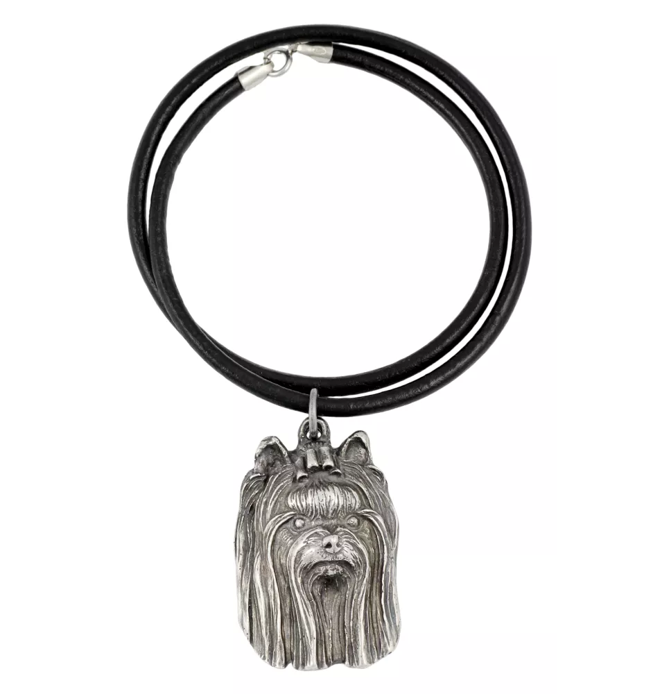 Yorkshire Terrier, Yorkie III - Necklace with dog, silver-plated pendant for dog fan, unique jewelry by Art-Dog brand