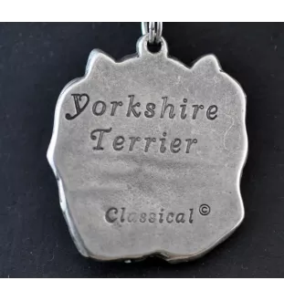 Yorkshire Terrier I - Hundehalsband, einzigartiger Schmuck für den Hundefan, einzigartiger Kreuzotter-Anhänger der Marke Art-Dog