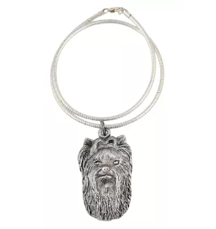 Yorkshire Terrier II - Hundehalsband, einzigartiger Schmuck für den Hundefan, einzigartiger Kreuzotter-Anhänger der Marke Art-Dog