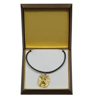 Yorkshire Terrier, Terrier Du Yorkshire, York I - Collier de chien dans une boîte cadeau, pendentif plaqué or pour les fans de chiens, bijoux remarquables par Art-Dog