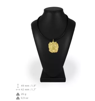 Yorkshire Terrier, Yorkie I - Dog necklace in gift box, gold-plated pendant for dog fan, striking jewellery by Art-Dog