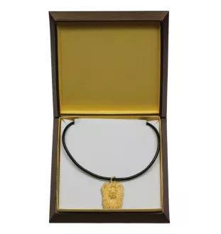 Yorkshire Terrier, Terrier Du Yorkshire, York II - Collier de chien dans une boîte cadeau, pendentif plaqué or pour les fans de chiens, bijoux remarquables par Art-Dog