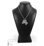 Whippet, Lévrier whippet - un collier avec un chien, un pendentif de chien sur une chaîne en argent, un bijou unique de la marque Art-Dog