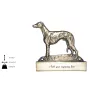 Whippet, Lévrier whippet - plaque d'adresse avec chien, plaque de nom en laiton, plaque de porte personnalisée avec le nom de la marque Art-Dog