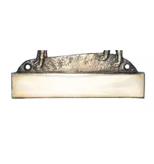 Whippet, Lévrier whippet - plaque d'adresse avec chien, plaque de nom en laiton, plaque de porte personnalisée avec le nom de la marque Art-Dog