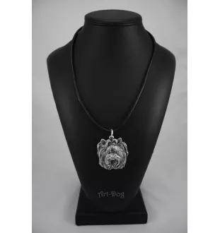 Yorkshire Terrier, Yorkie I - Dog necklace in gift box, silver-plated locket for dog fan, striking pendant by Art-Dog brand