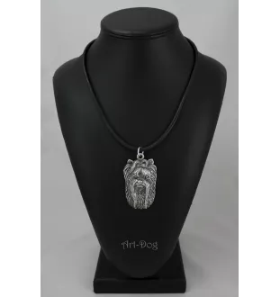 Yorkshire Terrier, Yorkie II - Dog necklace in gift box, silver-plated locket for dog fan, striking pendant by Art-Dog brand