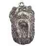 Yorkshire Terrier, Terrier Du Yorkshire, York II - Collier de chien dans une boîte cadeau, médaillon argenté pour fan de chien, pendentif remarquable de la marque Art-Dog