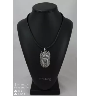 Yorkshire Terrier, Terrier Du Yorkshire, York II - Collier de chien dans une boîte cadeau, médaillon argenté pour fan de chien, pendentif remarquable de la marque Art-Dog