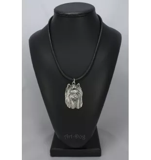 Yorkshire Terrier, Yorkie III - Dog necklace in gift box, silver-plated locket for dog fan, striking pendant by Art-Dog brand