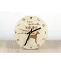 Whippet - clock with a dog, wooden clock, wall clock for dog lovers, clock for desk and shelf, Art-Dog