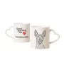 Mexikanischer Nackthund, Xoloitzcuintle, Xolo, Tepeizeuintli - Tasse mit Hund, entzückende Tasse mit herzförmigem Henkel, universelles Geschenk der Marke Art-Dog