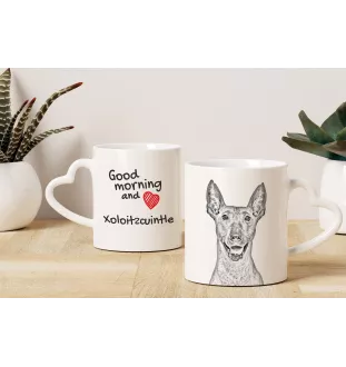 Xoloitzcuintle, Xolo, Chien nu mexicain, Chien nu du Mexique - tasse avec chien, une tasse adorable avec une anse en forme de cœur, un cadeau universel de la marque Art-Dog