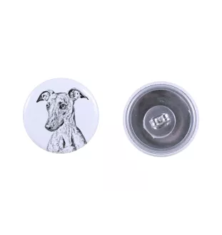 Whippet - unique dog earrings, your pet on a keychain, Art-Dog's own brand