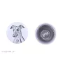 Whippet, Lévrier whippet - boucles d'oreilles uniques avec un chien, votre animal de compagnie sur un porte-clés, marque propre Art-Dog