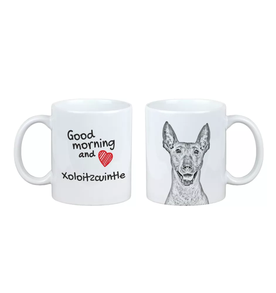 Mexikanischer Nackthund, Xoloitzcuintle, Xolo, Tepeizeuintli - Tasse mit Hund, Tasse mit Bild, personalisiertes Geschenk der Marke Art-Dog