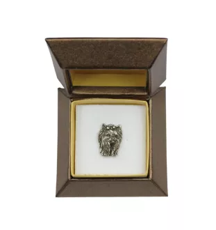 Yorkshire Terrier pin posrebrzony w pudełku Art-Dog
