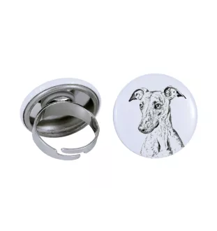 Whippet pierścionek z psem mały Art-Dog