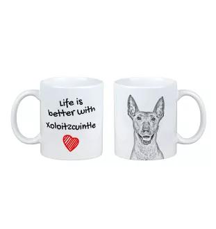 Nagi pies meksykański kubek z psem life is better Art-Dog