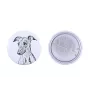 Whippet - pin with your dog, add your own photo, Art-Dog brand