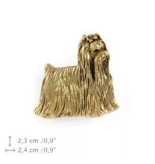 Yorkshire Terrier pin pozłocony w pudełku Art-Dog