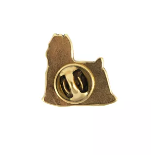 Yorkshire Terrier, Yorkie - Dog brooch in decorative box, elegant gold-plated pin, Art-Dog brand jacket pin