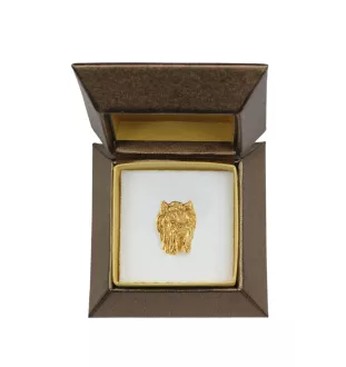 Yorkshire Terrier pin pozłocony w pudełku Art-Dog