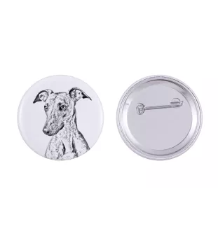Whippet przypinka z psem duża Art-Dog