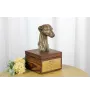 Whippet, Lévrier whippet - urne pour les cendres du chien avec une statuette, petite urne pour chien, urne personnalisée avec le buste du chien de la marque Art-Dog