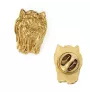 Yorkshire Terrier I - Vergoldete Brosche, eleganter Hundeschmuck, einzigartige Brosche der Marke Art-Dog