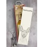 Mexikanischer Nackthund, Xoloitzcuintle, Xolo, Tepeizeuintli - Weinbox mit Hund, Alkoholbox mit Grafik, personalisierte Geschenkbox der Marke Art-Dog