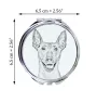 Xoloitzcuintle, Xolo, Chien nu mexicain, Chien nu du Mexique - miroir de poche avec chien, miroir personnalisé pour sac à main, miroir compact avec impression de la marque Art-Dog