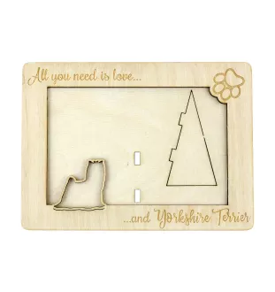 Yorkshire Terrier ramka na zdjęcie ze sklejki Art-Dog