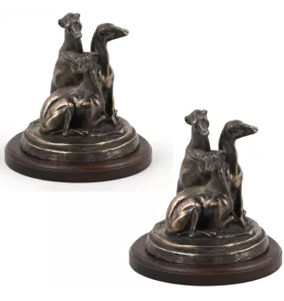 Whippet, Lévrier whippet - statuette de chien, figurine de silhouette de chien, trophée pour exposition de chiens de la marque Art-Dog