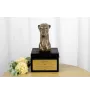 Whippet - an urn with an engraving and a sculpture of a dog, a handmade product by the Art-Dog brand.