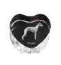 Whippet - a photo of a dog in crystal, crystal heart, unique photo frame from the Art-Dog brand
