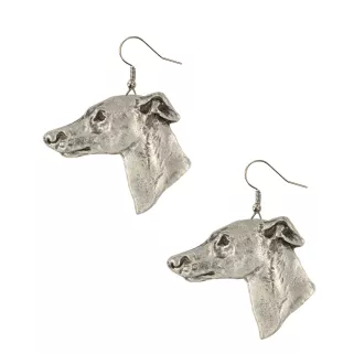 Whippet, Kleiner Englischer Windhund - Hängende Ohrringe mit Hunden, entzückender Schmuck für Hunde-Mama, Geschenk für Mädchen von der Marke Art-Dog