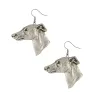 Whippet kolczyki posrebrzane z psem Art-Dog