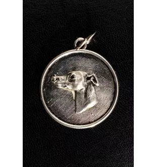 Whippet, Kleiner Englischer Windhund - Halskette mit Hund, Anhänger für Hundemama, einzigartiger Schmuck der Marke Art-Dog