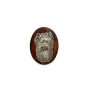 Yorkshire Terrier broszka clipring drewniany Art-Dog