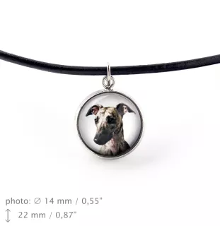 Whippet, Lévrier whippet - boîte à bijoux avec votre photo, ensemble collier et boucles d'oreilles, produits personnalisés de la marque Art-Dog
