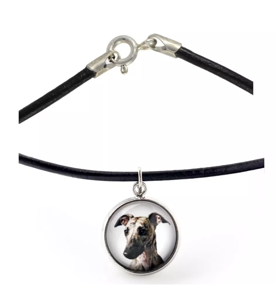 Whippet, Lévrier whippet - collier dans une boîte, élégant bijou, pendentif de la marque Art-Dog