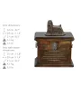 Yorkshire Terrier, Yorkie I - urn for dog ashes, urn with a statuette, personalized urn for dog ashes by Art-Dog brand