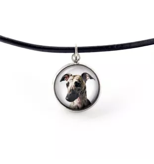 Whippet, Kleiner Englischer Windhund - Halskette in einer Schachtel, elegante Verzierung, Anhänger der Marke Art-Dog