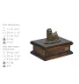 Yorkshire Terrier I urne in Hundeasche, personalisierte Urne mit Statue, Holzurne mit Hund von Art-Dog