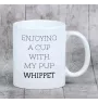 Whippet, Kleiner Englischer Windhund - Becher mit einem Bild und dem Schriftzug geometrischer Hund Art-Dog