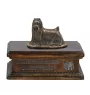 Yorkshire Terrier II urne in Hundeasche, personalisierte Urne mit Statue, Holzurne mit Hund von Art-Dog
