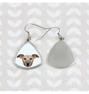 Whippet kolczyki geometryczny Art-Dog