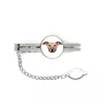 Whippet - geometric tie clip with a picture and inscription from Art-Dog