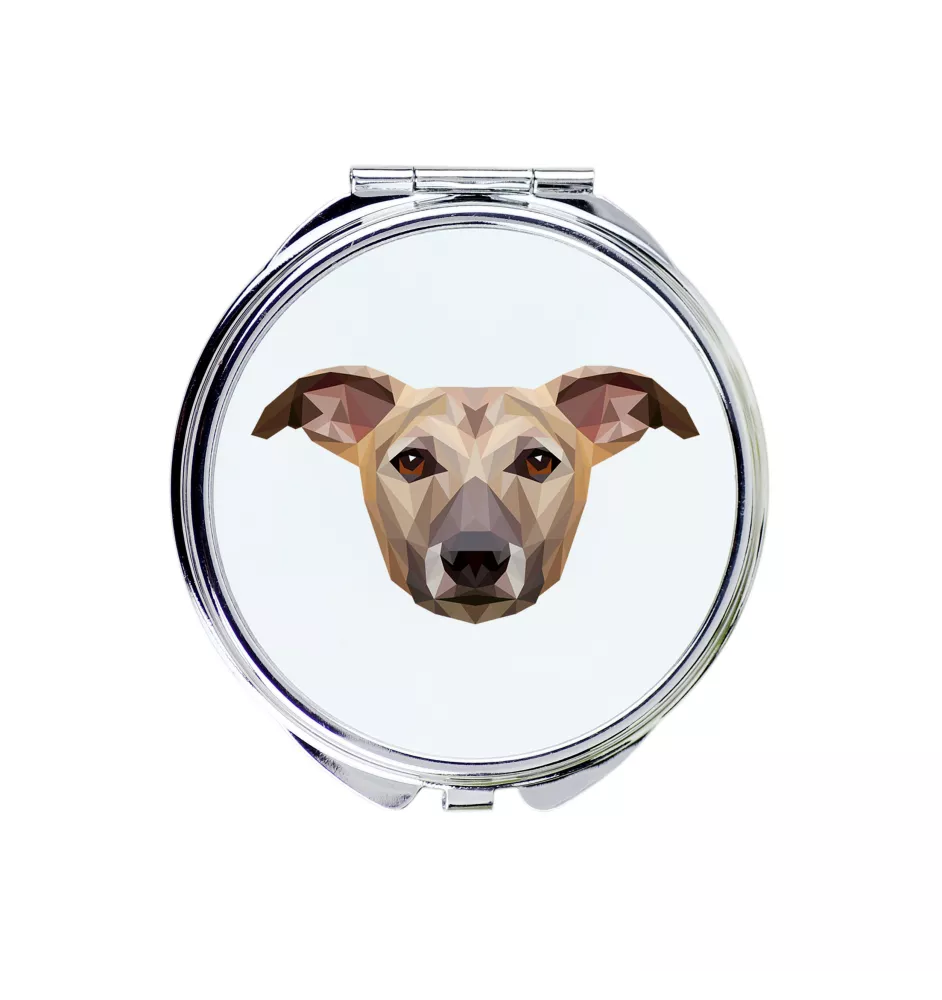 Whippet, Lévrier whippet - miroir avec une image et un motif géométrique de la marque Art-Dog